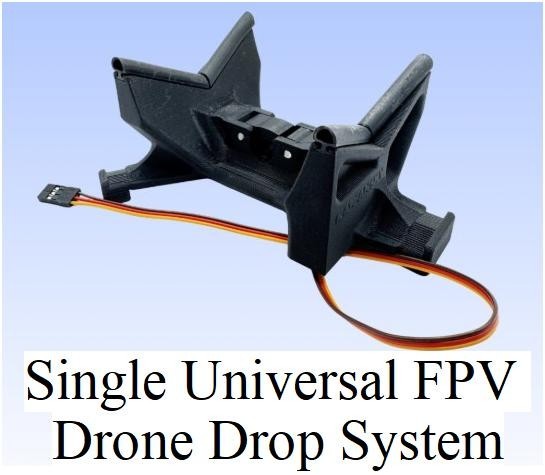 Universal FPV Drone Payload Drop System 68g Lightweight Frame Mount