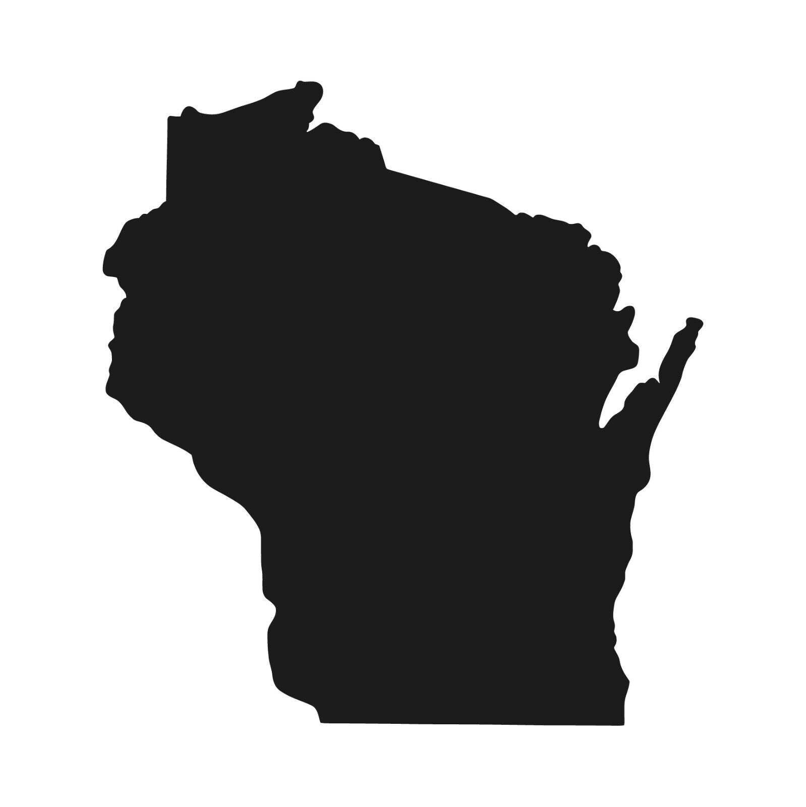 Wisconsin State Outline Vinyl Decal