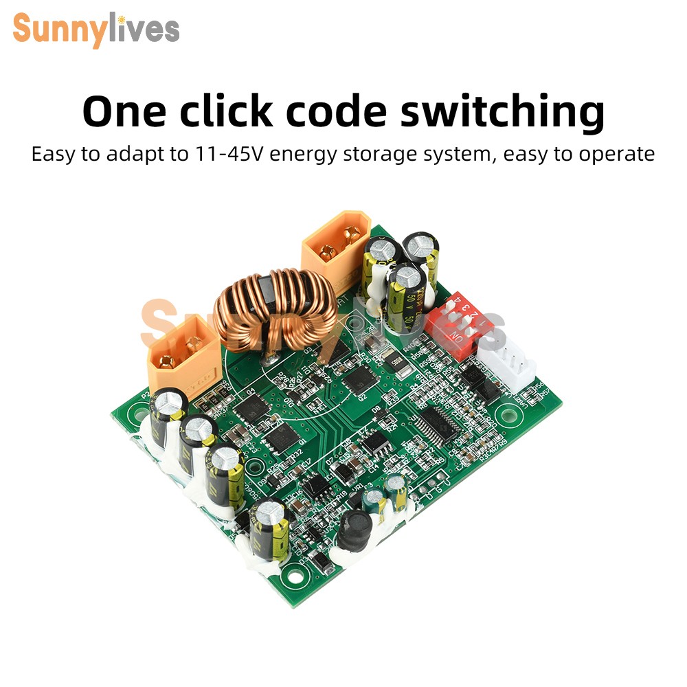 100W MPPT Smart Solar Controller DIP Switch for 12V 24V Energy Storage Systems