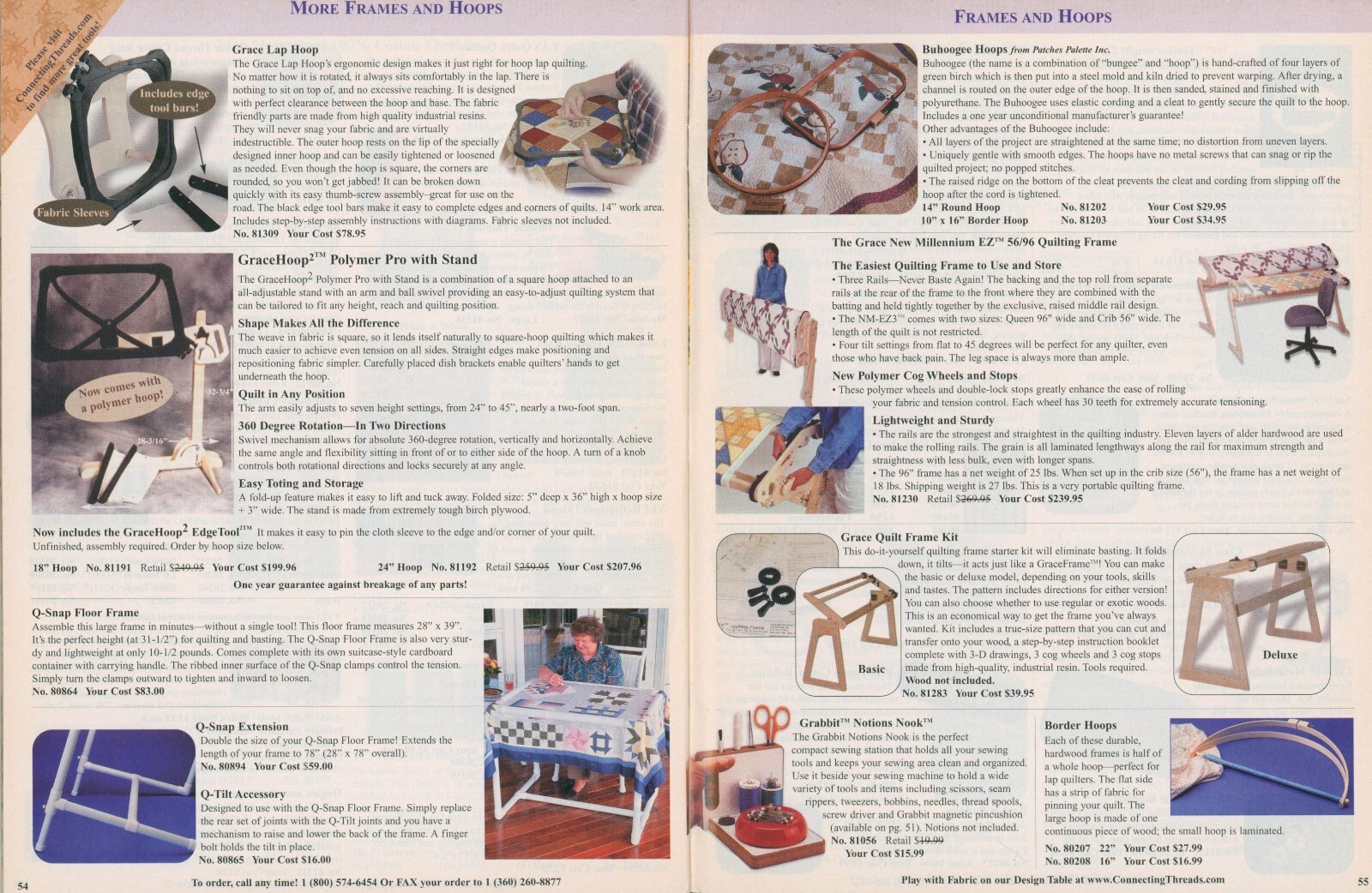 Lot 2 Connecting Threads 2002 Quilting Supply Catalog Fabric Collections Tools