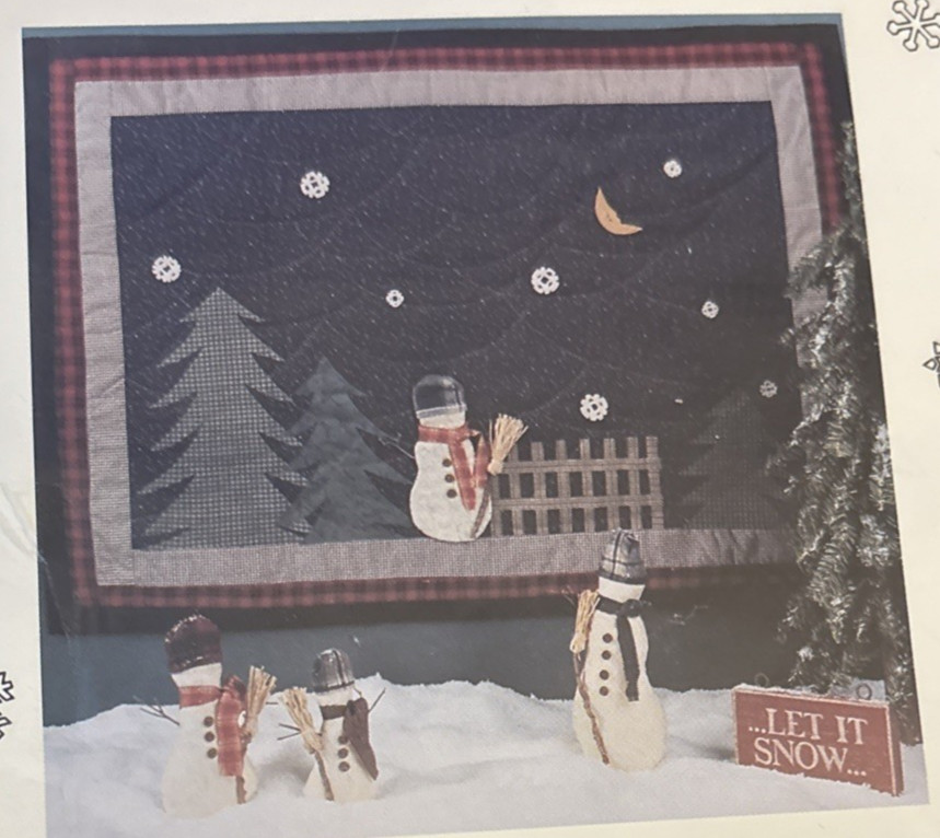 Vtg Rare DeCuyper Trading Co. LET IT SNOW 1994 Quilt Pattern #140 only