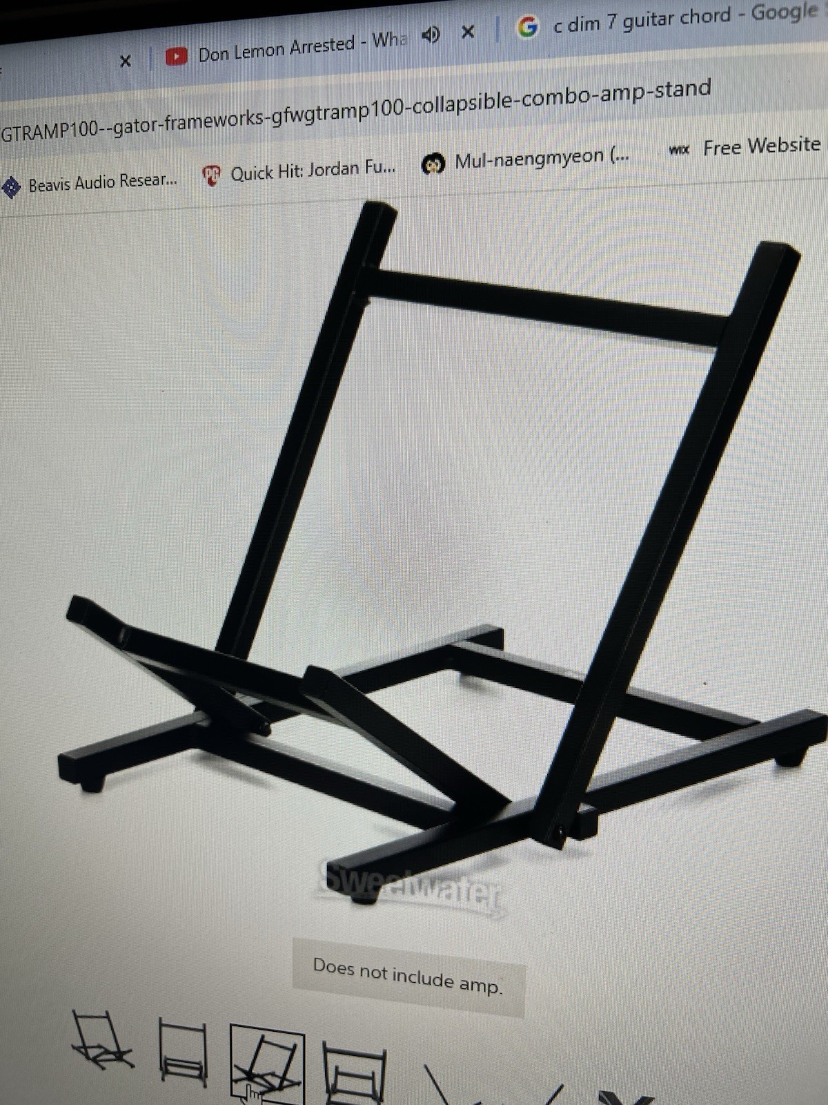 Gator Frameworks Collapsible Combo Amp Stand