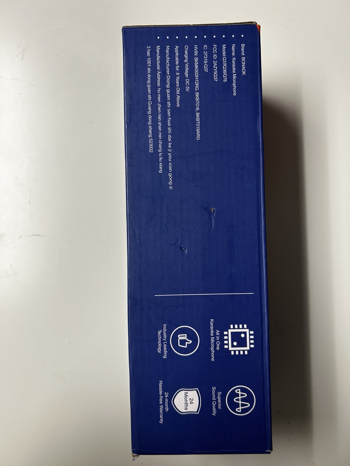 Bonaok Wireless Bluetooth Karaoke Microphone Portable Handheld Speaker New