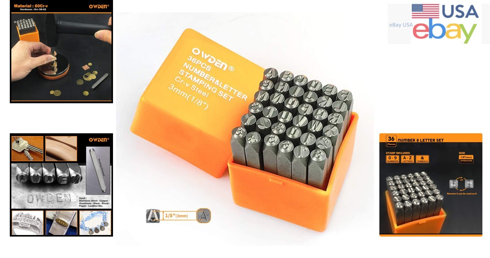 Professional Stamping Tool Set, 36Pcs with Clear Strokes and Easy Storage Case