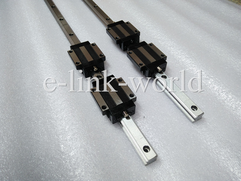2 sets  HSR25--1500mm  Linear rail & 4 pcs HSR25CA Bearing