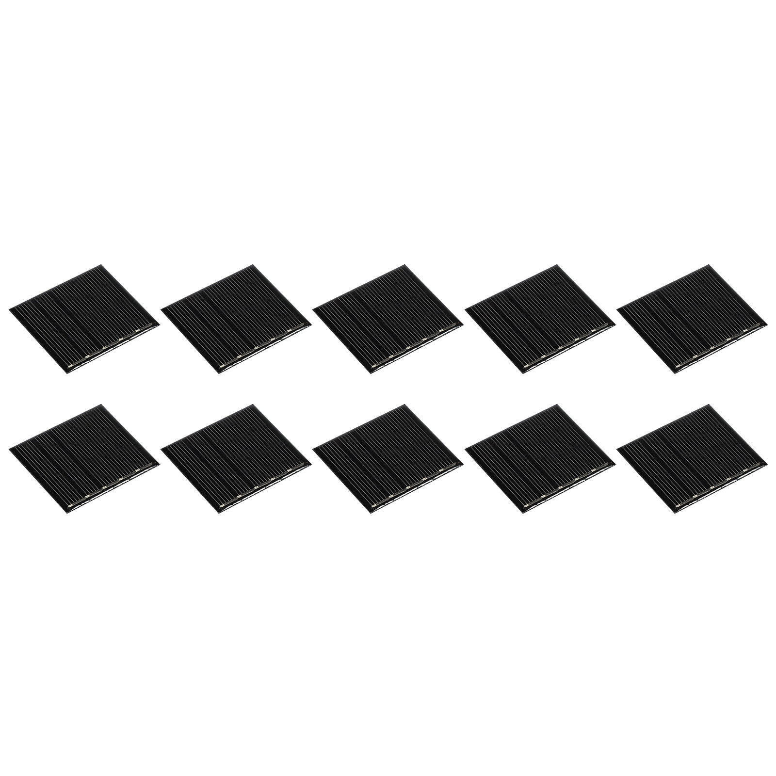 Mini Solar Panel Cell 2.5V 80mA 0.2W 48.5mm x 42.5mm for DIY Project Pack of 10