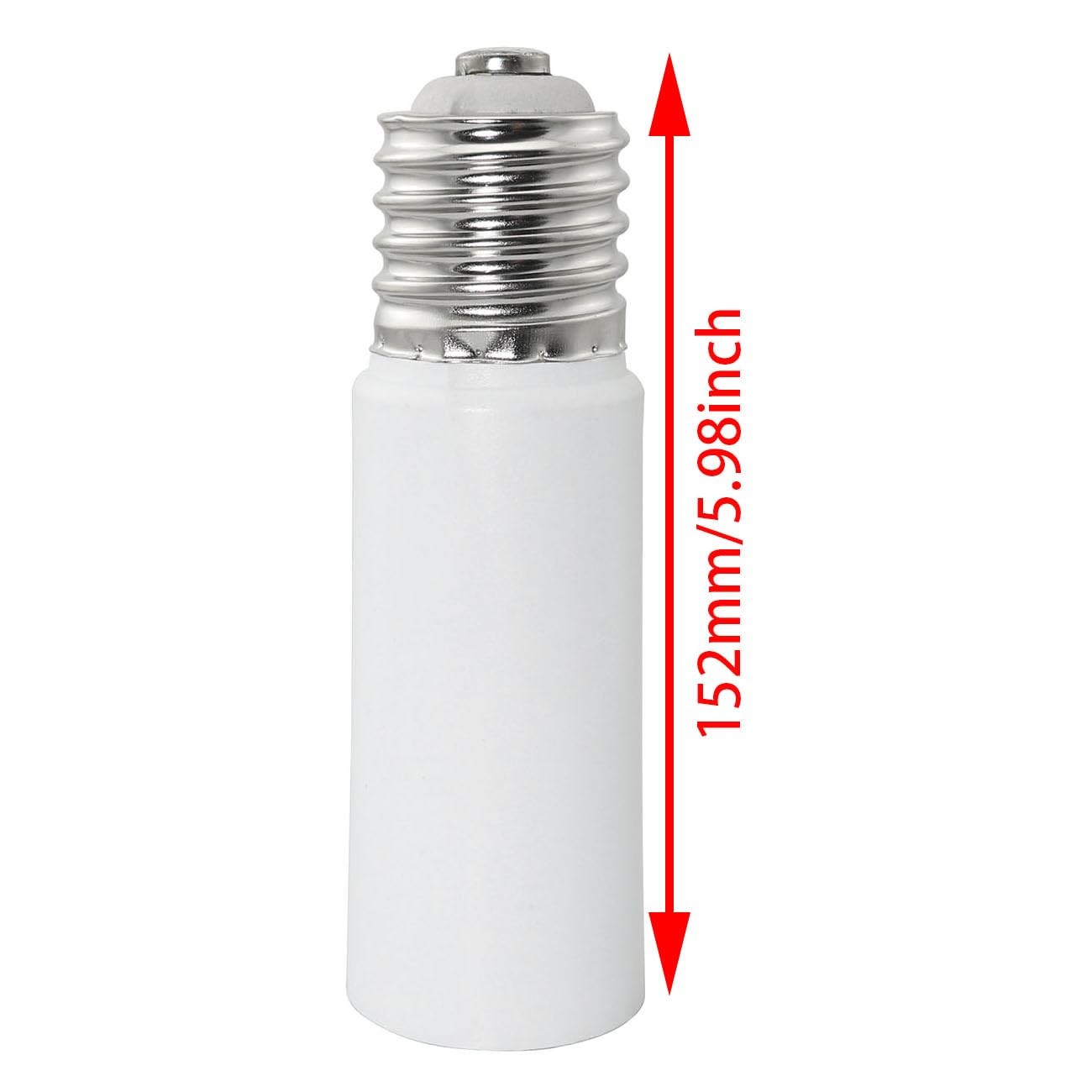 152mm/5.98inch E39 E40 Mogul Base Socket Extender E39/E40 to E39/E40 Screw Mo...