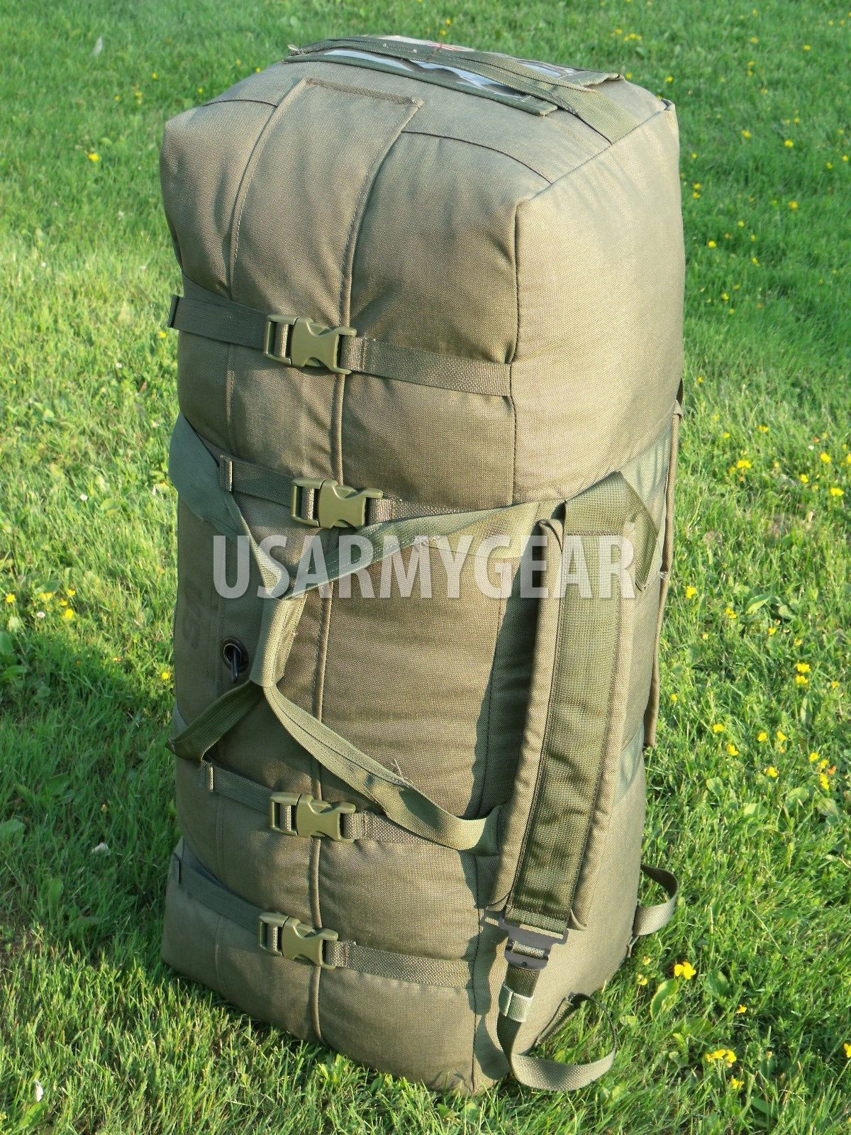 Military Issue IMPROVED Deployment DUFFLE DUFFEL Flight Travel Bag Back Pack GI