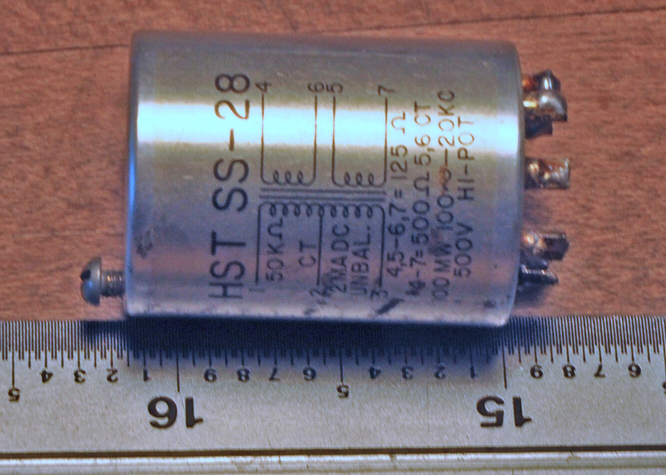 HST SS-28 vintage audio transformer, open box