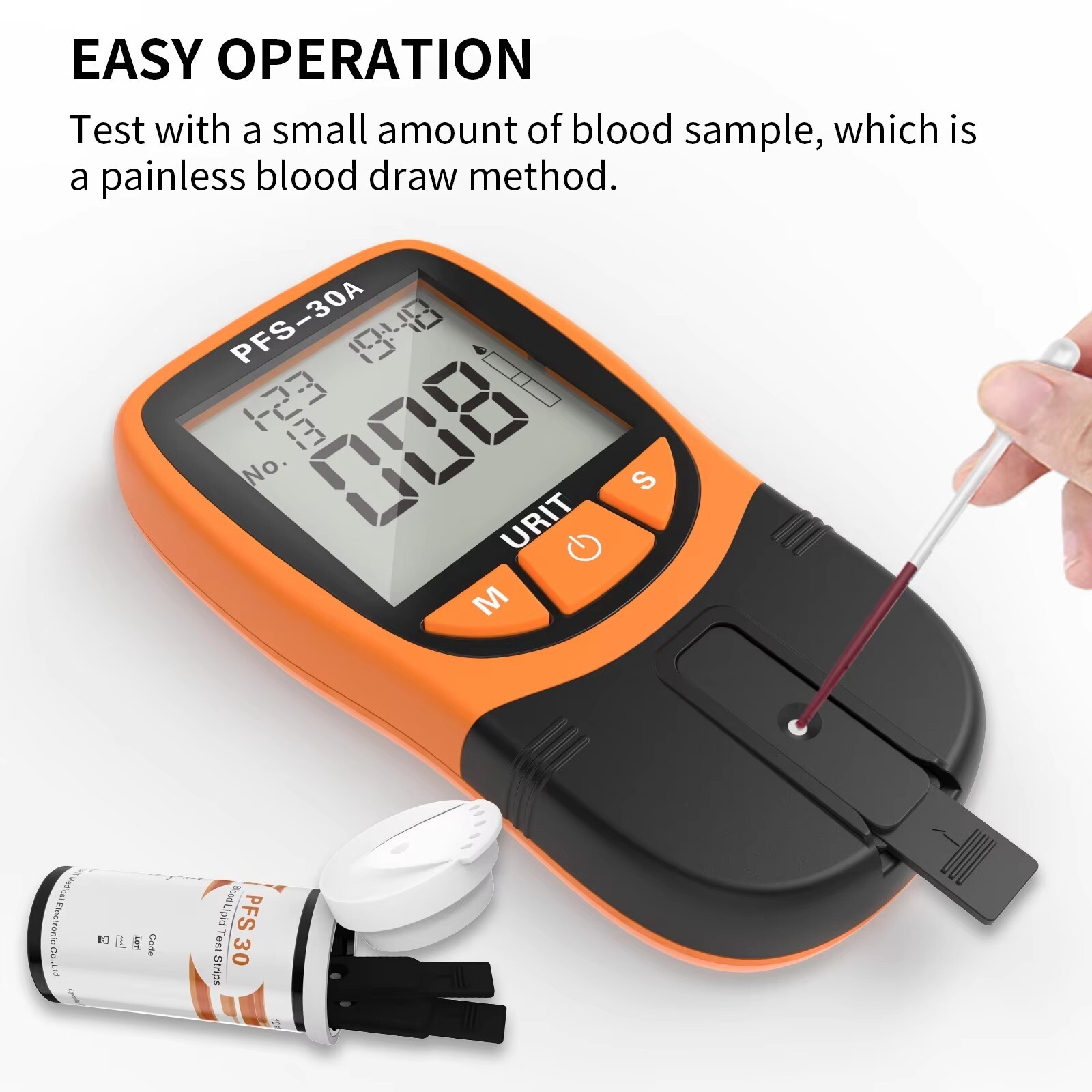 Household blood lipid analyzer, cholesterol triglyceride five item tester