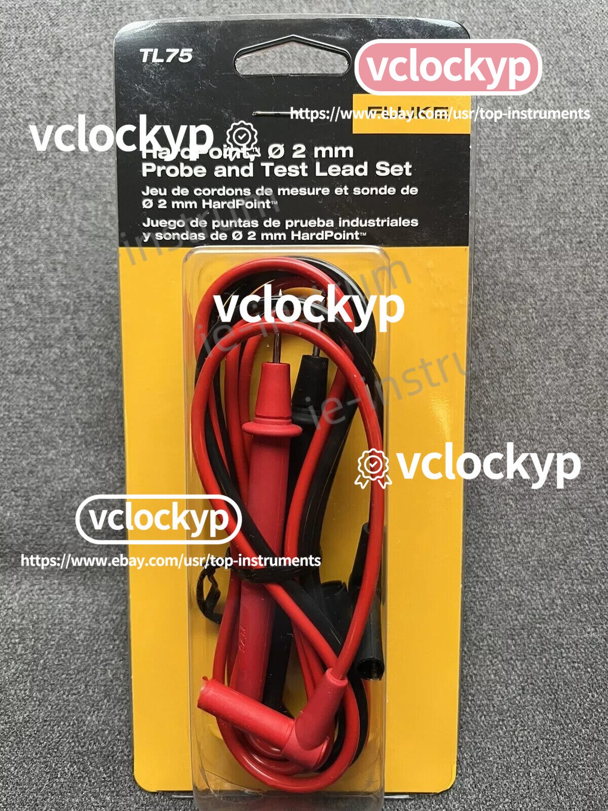 Genuine Fluke TL75 Hard Point 2mm Probe & Test Lead Set Don’t Be Fooled