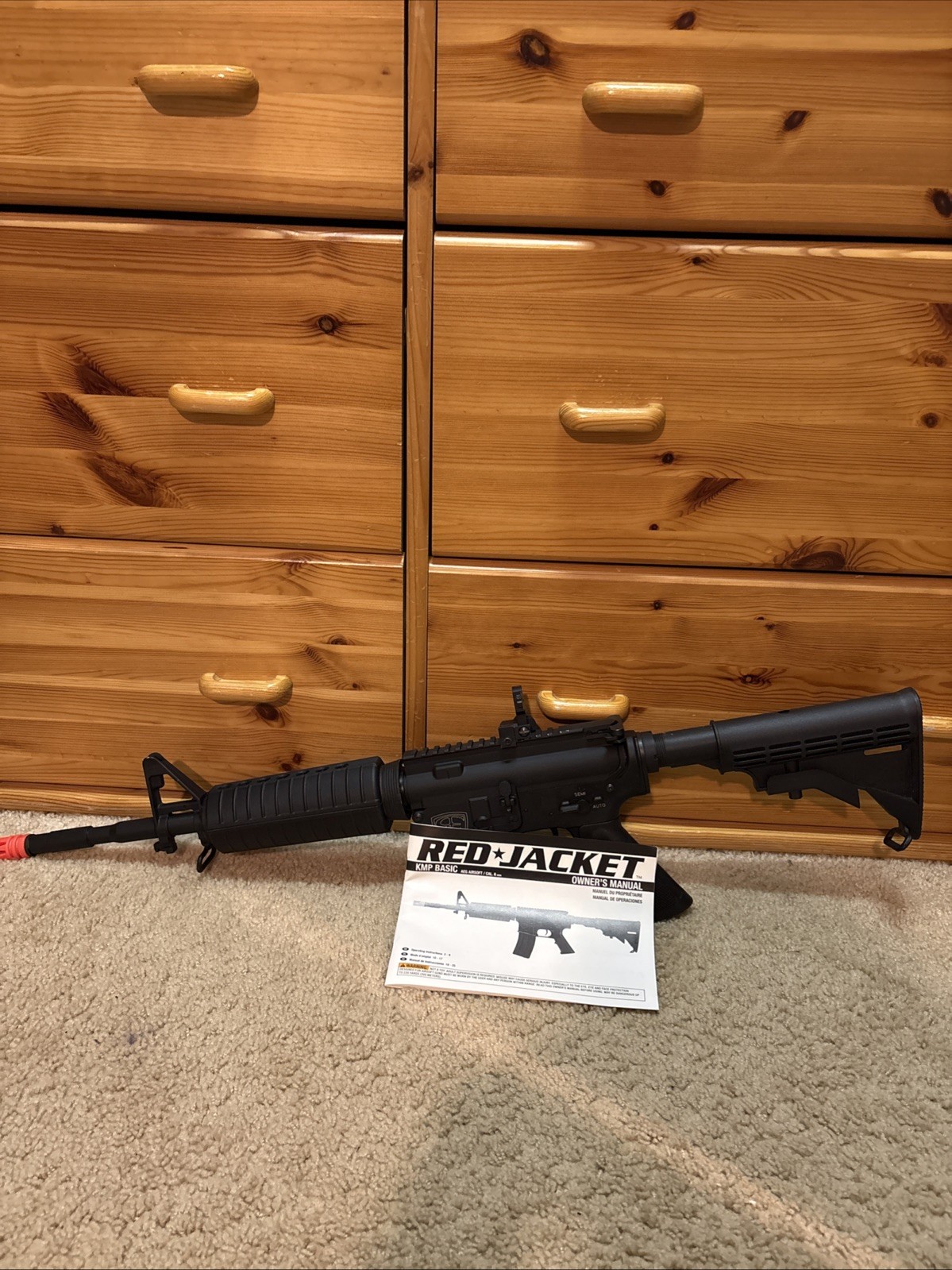 Red Jacket KMP Basic M4 Fully Auto and Semi Auto Airsoft Rifle.