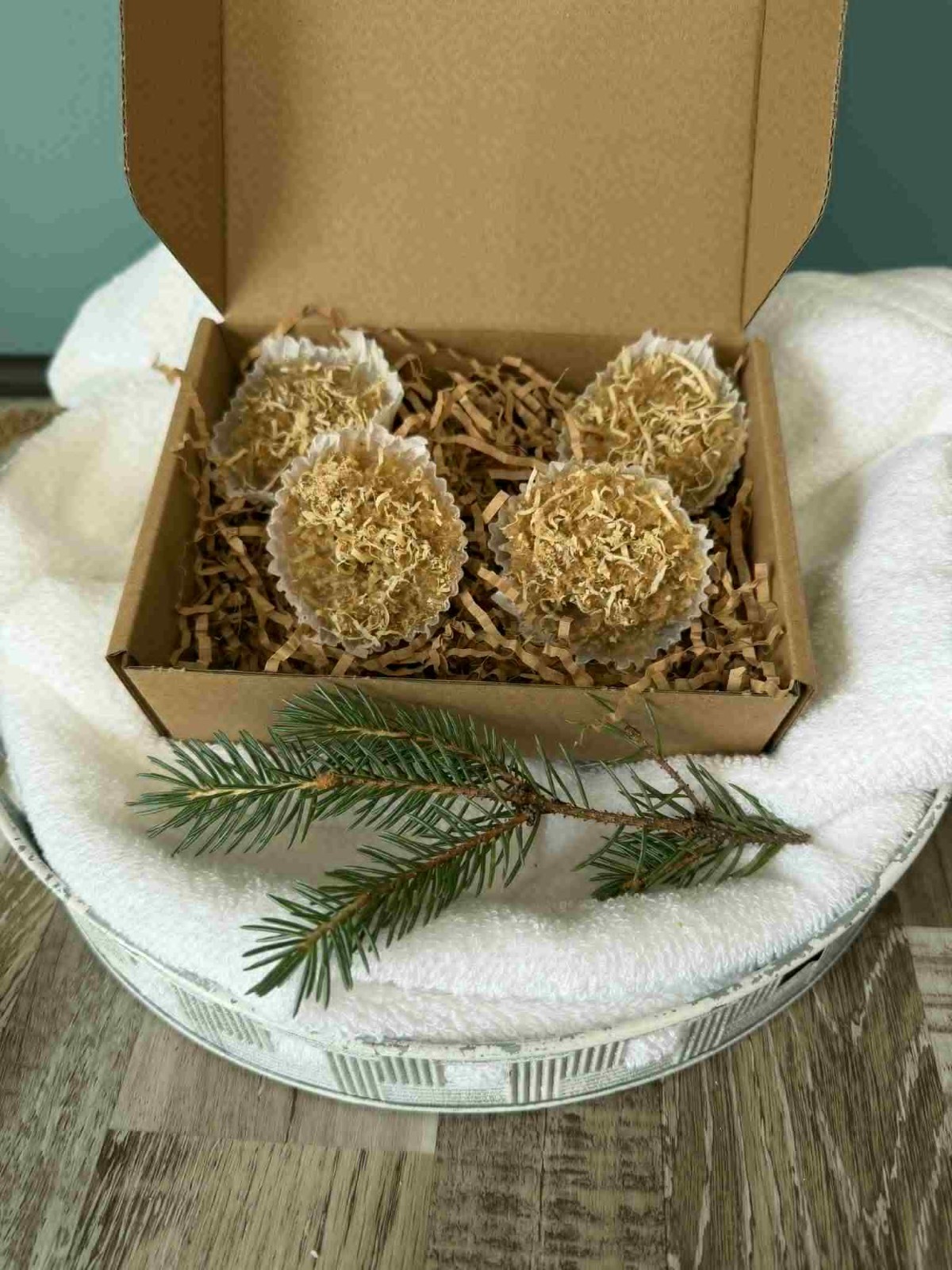 Sawdust Wax Firestarters | 6 pack Handmade Fire Starters for Camping UNSCENTED