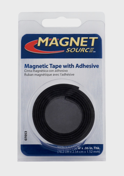 Magnet Source MAGNETIC TAPE w/ Adhesive Flexible Craft Magnet 1" x 30" L 07053