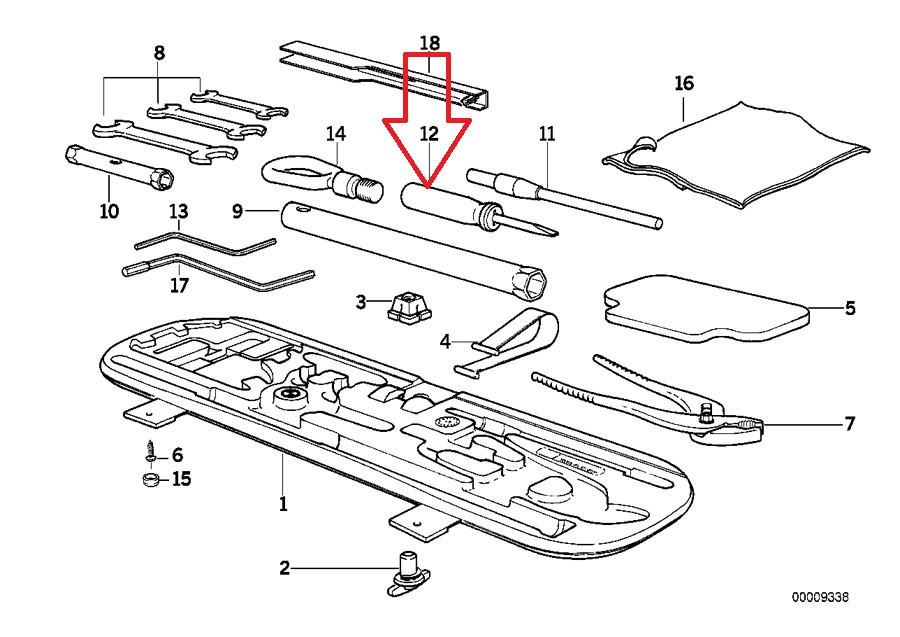 Genuine BMW Dual Tip Screwdriver for Most BMW Tool Boxes ; 71111179629