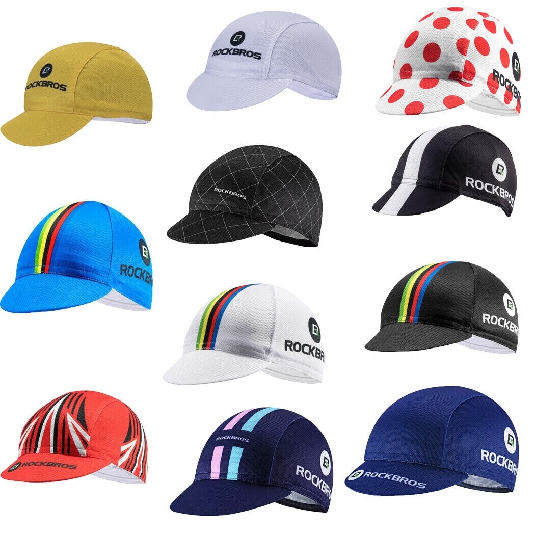 ROCKBROS Cycling Cap with Brim Under Helmet Liner Bike Beanie Hat Bicycle Riding