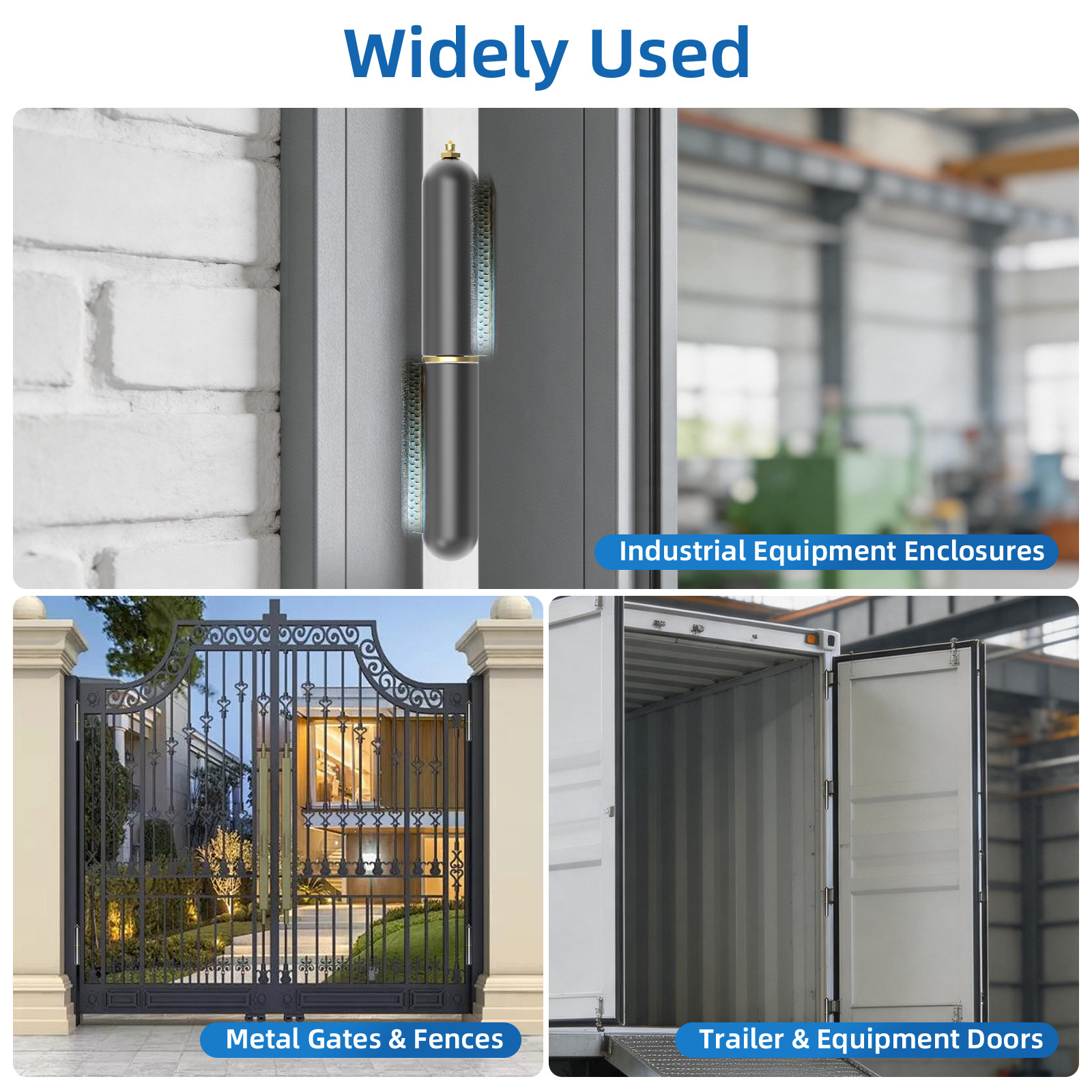 4 Pack Weld On Hinges, Heavy Duty Gate Barrel Hinges with Grease Fitting
