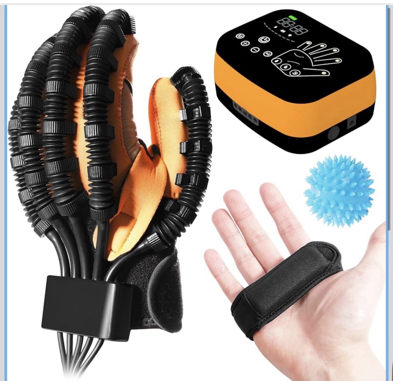 Robotic Rehabilitation Glove Left Hand Stroke Physical Therapy Sz Medium LM New