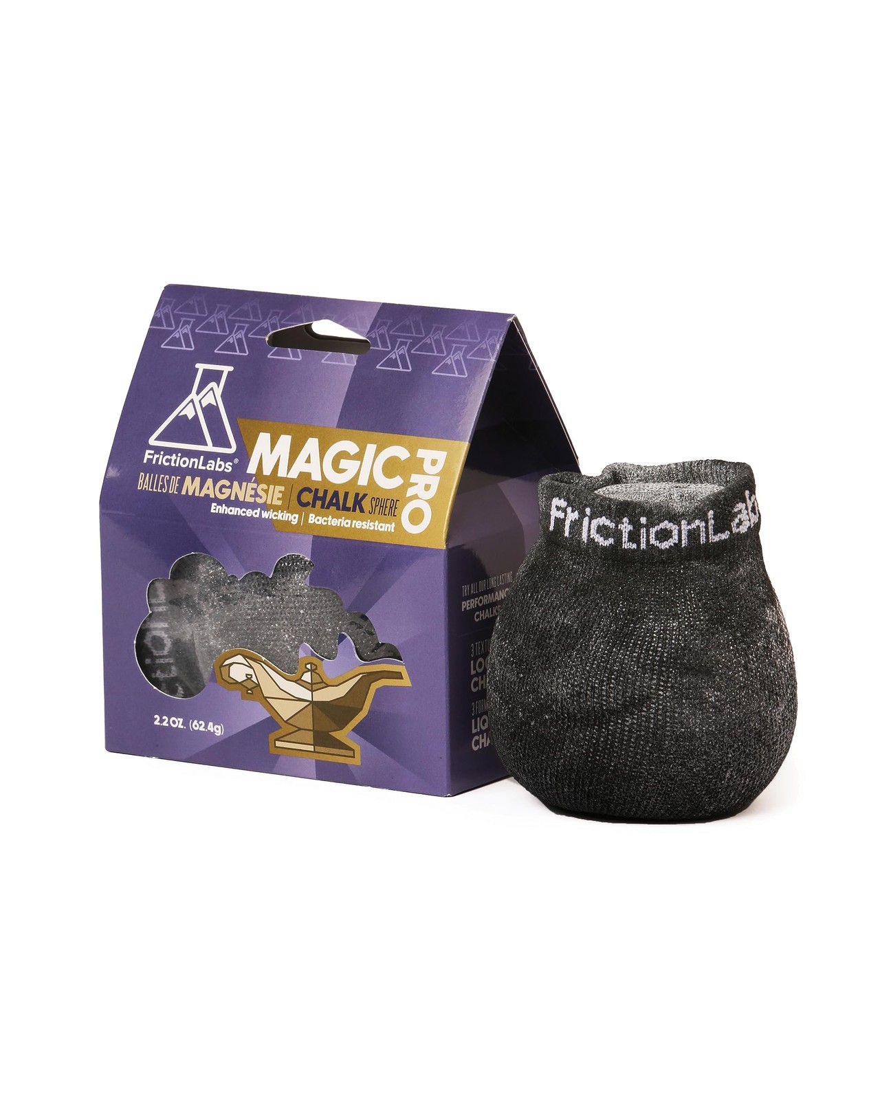 Magic Pro Chalk Sphere 2.2oz - Premium Moisture-Wicking Chalk Ball for Rock C...