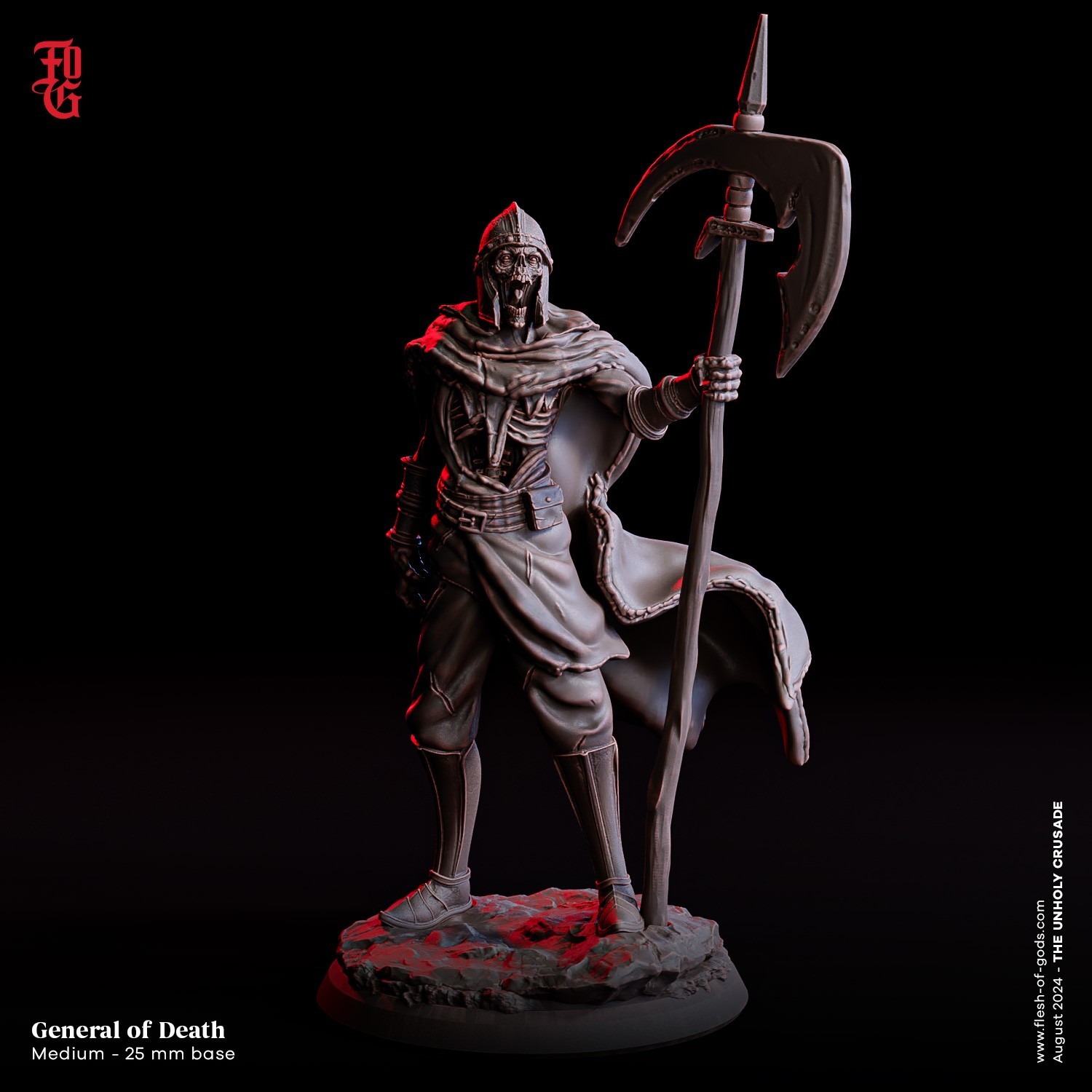 DnD General of Death Mini 32mm Scale Mini TTRPG