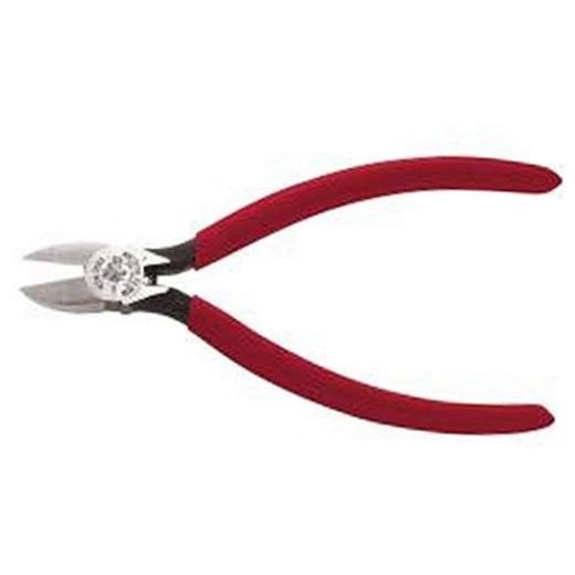 Klein Tools D210-6C Pliers, Diagonal Cutting Pliers 6-Inch Semi-Flush Cutting