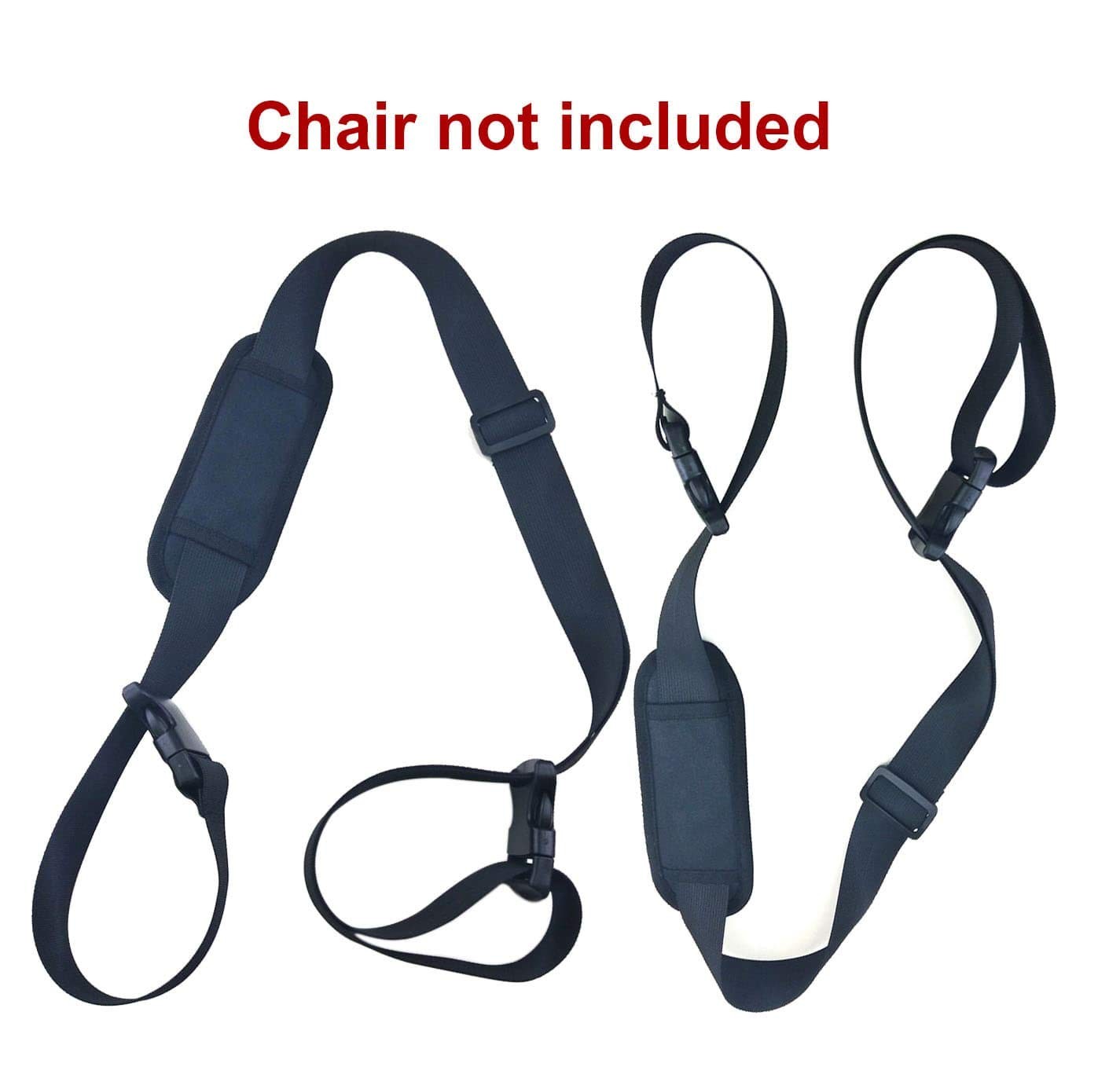 WINGKIND (2 Pack) Adjustable Beach Chair Carry Strap, Folding Chair Shoulder Str