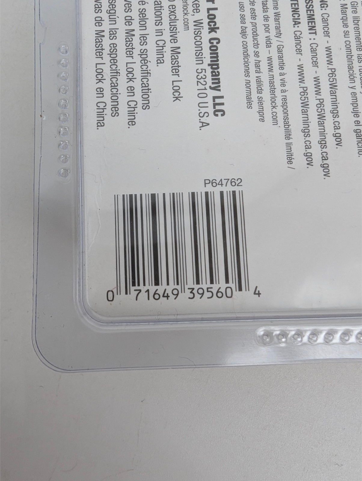Master Lock 175D Combination Padlock