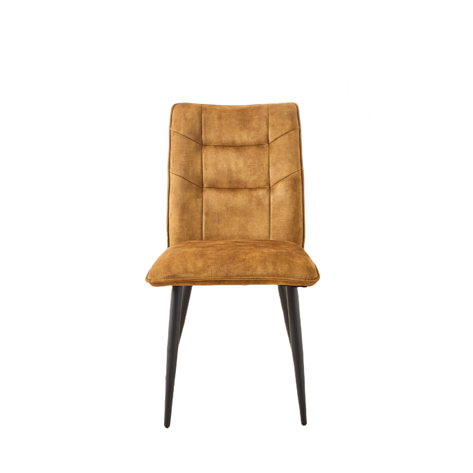 Modern Velvet Dining Chairs 2-Piece Set-Soft Cushioned Seats with Iron Frames