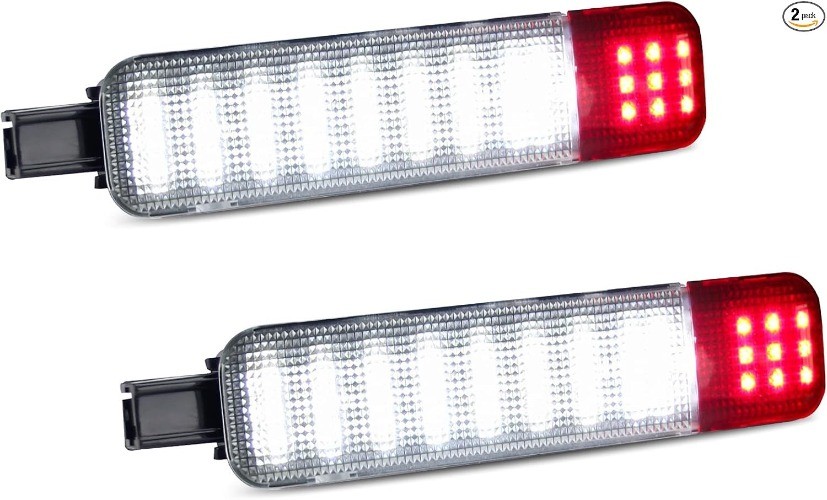 LED Door Panel Courtesy Light - Interior courtesy door light  Color: Red&White