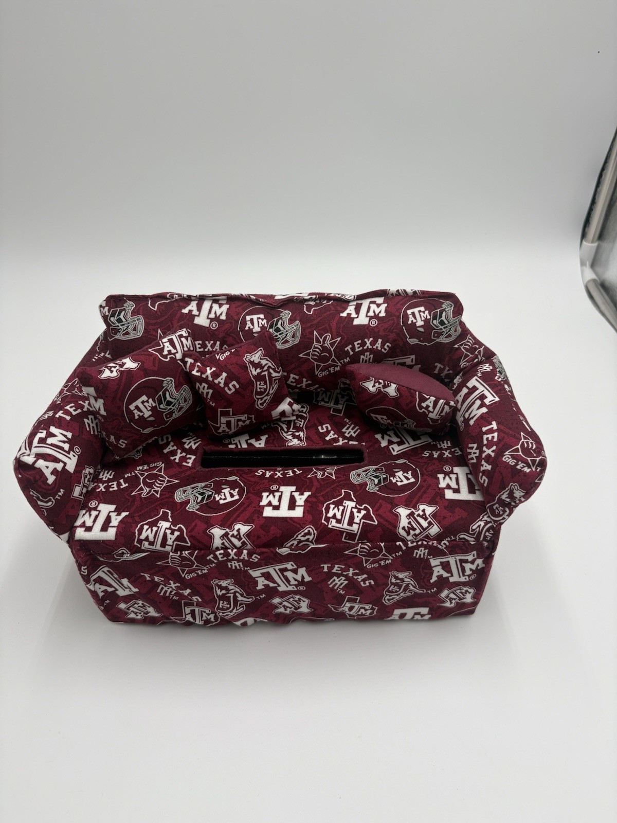 Texas A&M Aggies Tissue Box Cover Sofa