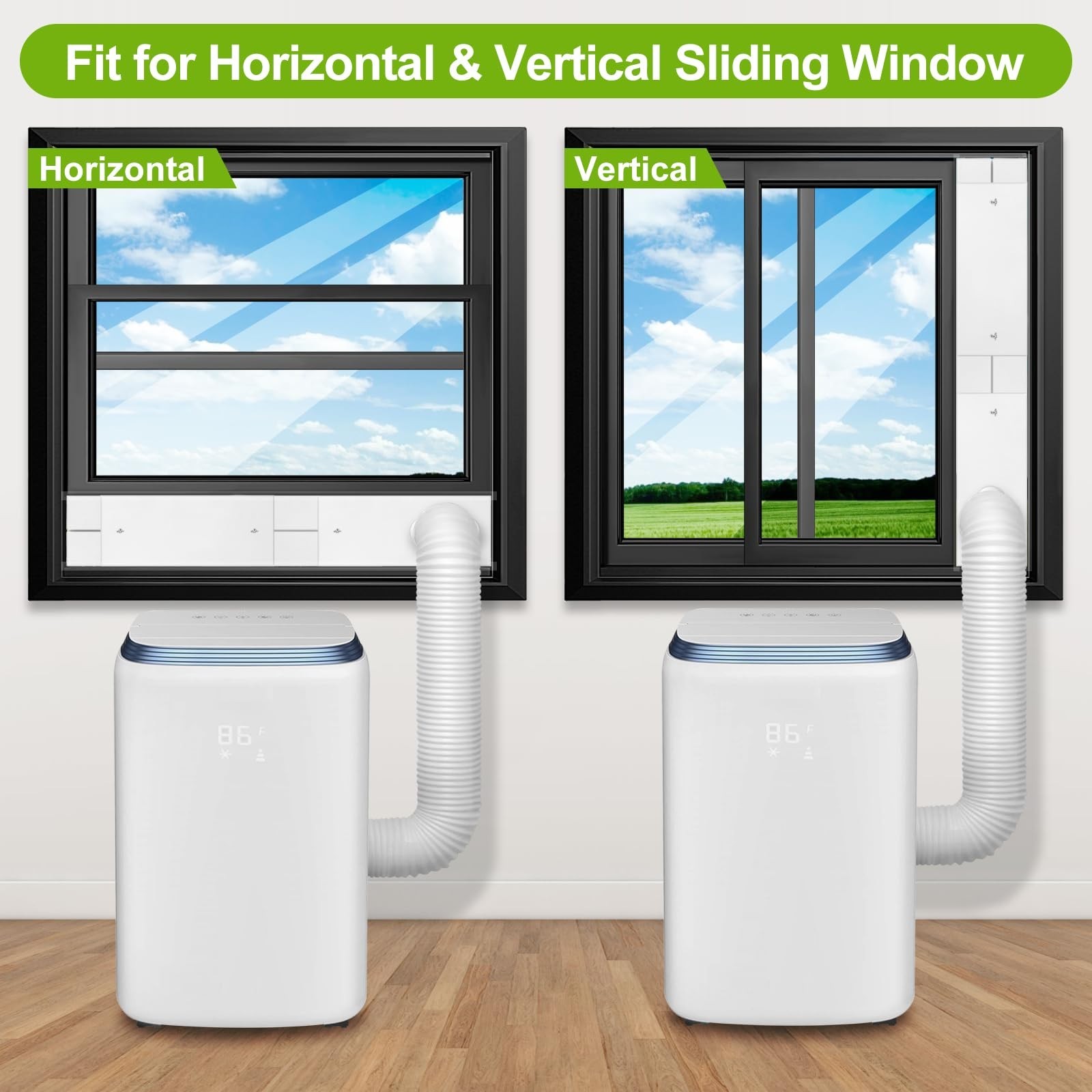 Upgrade Portable ac Window Vent Kit,ac Window Seal Kit,Portable Air Condition...