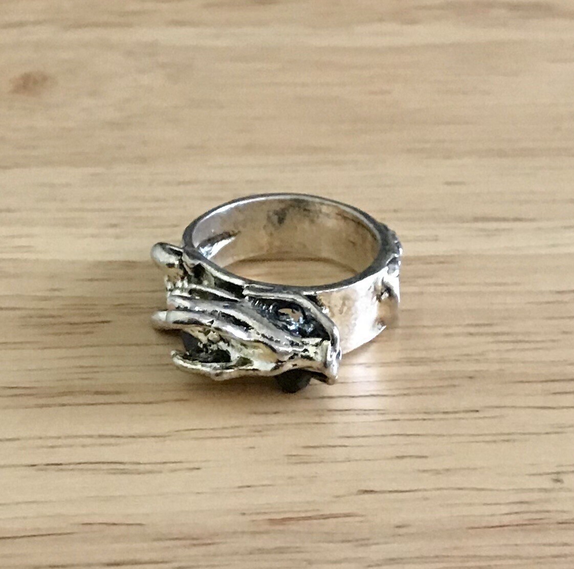 Tibetan Silver Dragon Ring
