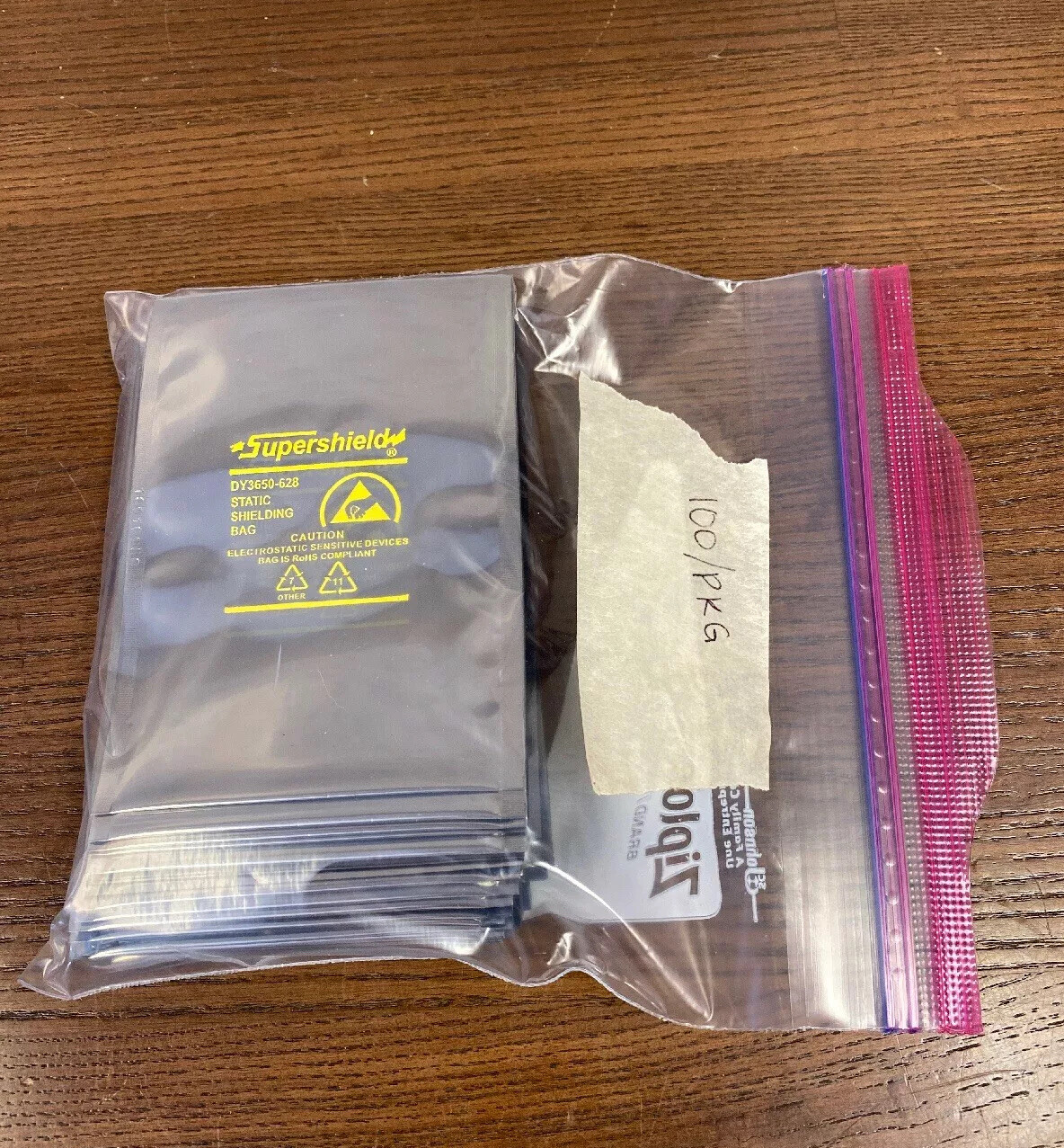 100/PKT SUPERSHIELD STATIC SHIELDING BAG 3x5 inch Electrostatic DY3650-628 ESD