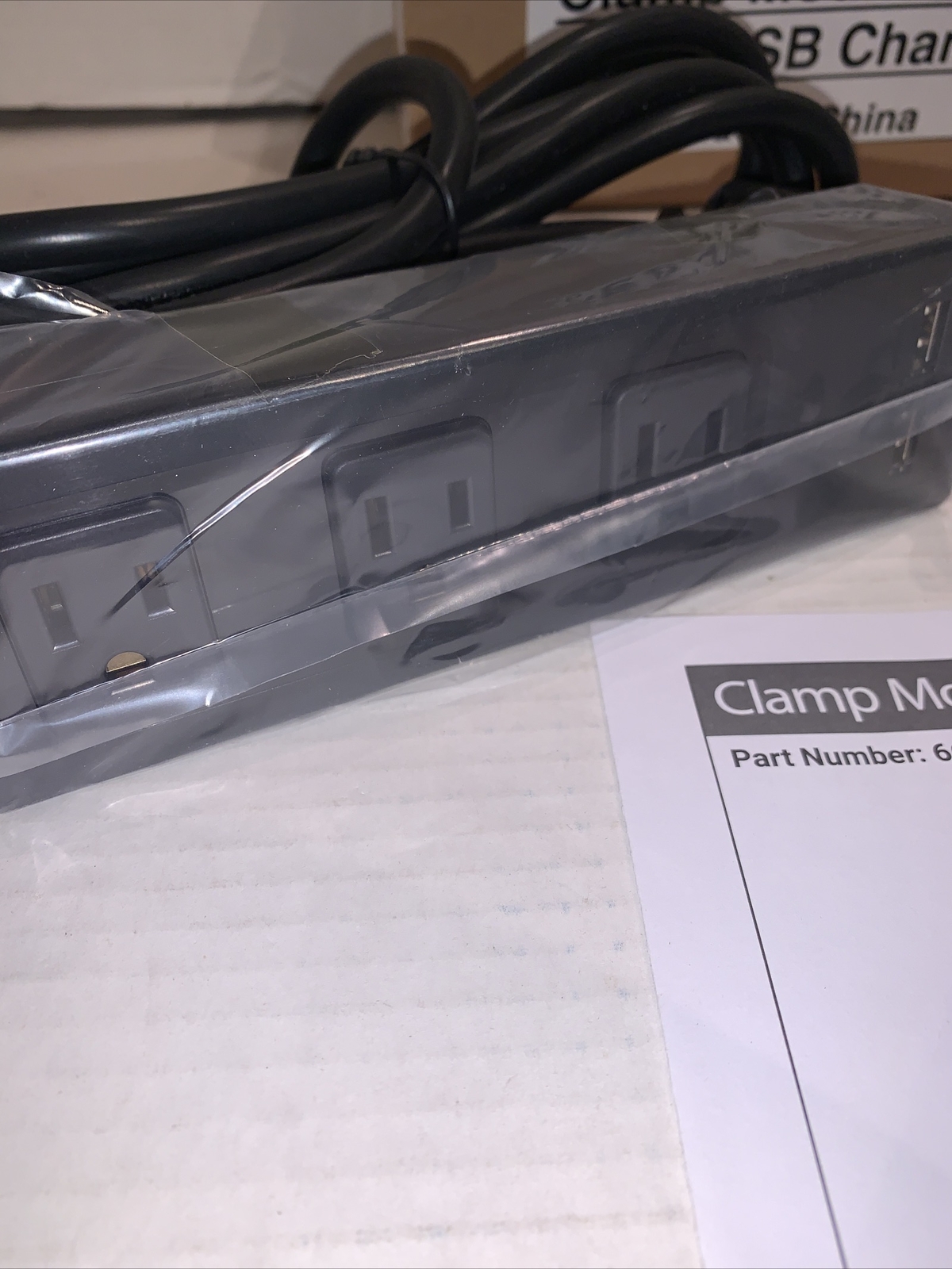 Clamp Mount Power Outlet & USB Charger 66675 Mooreco