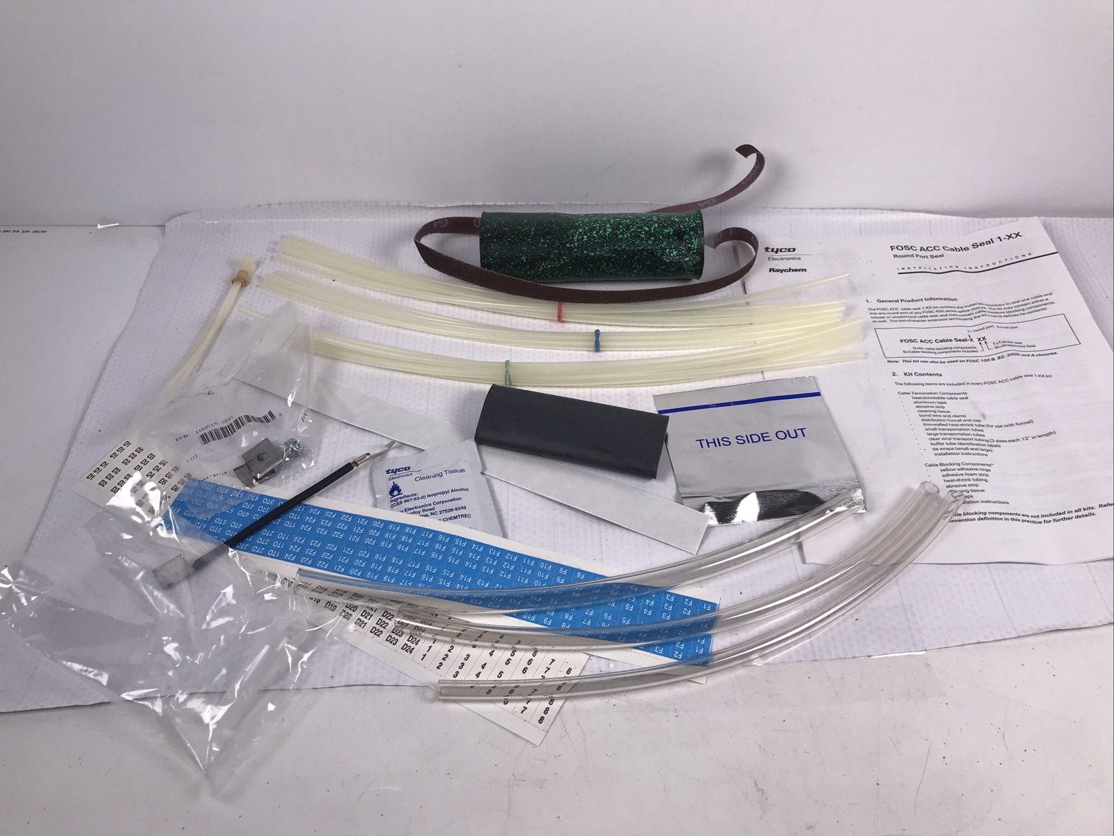 TYCO Raychem Cable Seal FOSC 400 Round Port Sealing Sleeve PML-516421 CT1 ACC