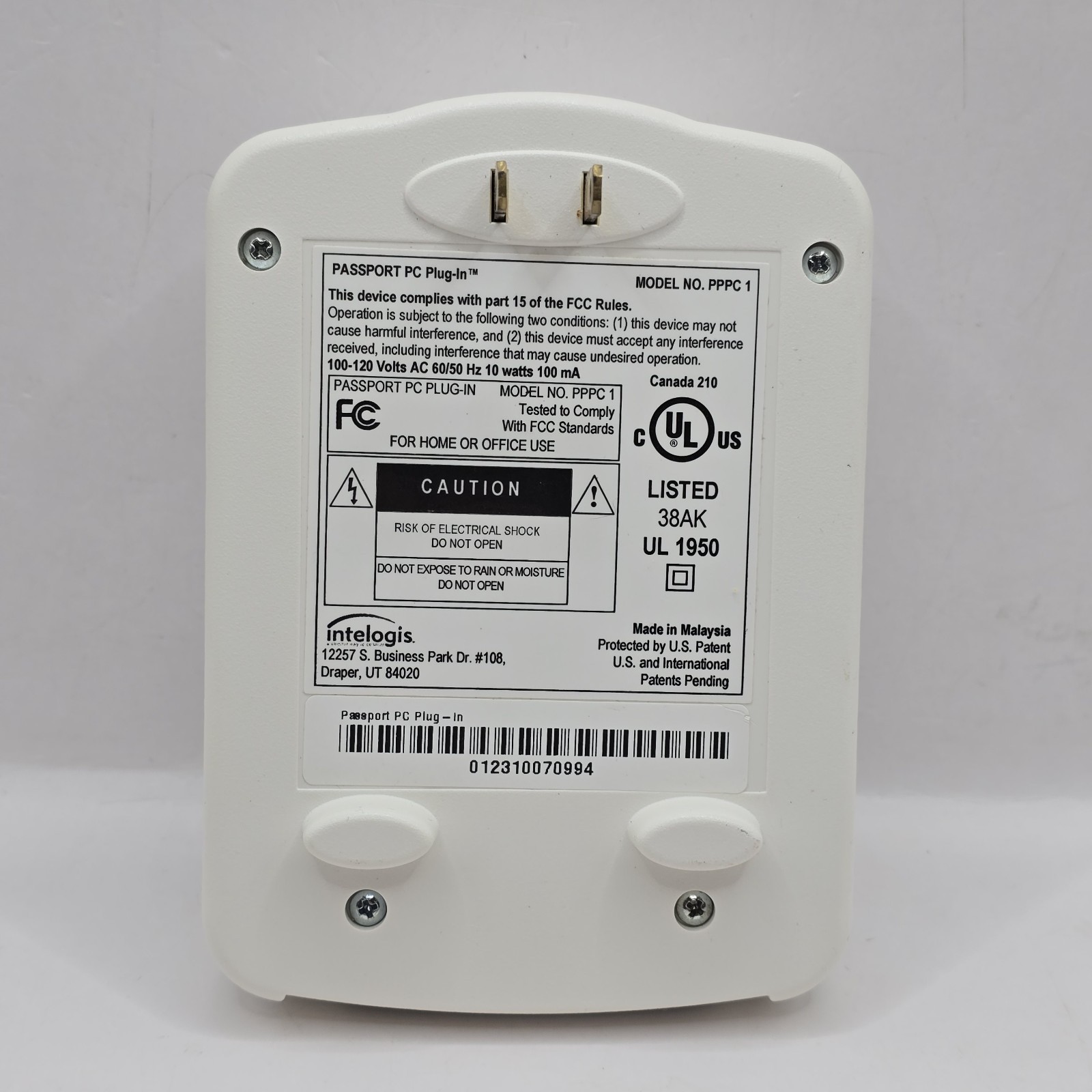 Passport PC and Printer plug in network hardware intelogis