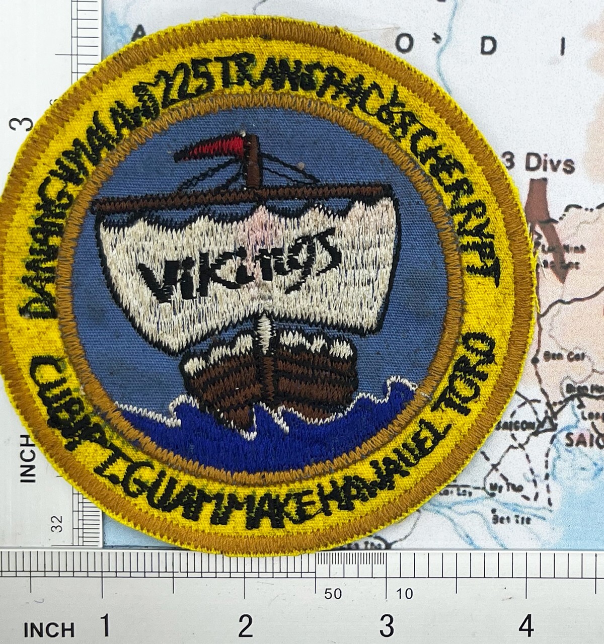 patch , usmc marine all weather attack vma(aw)-225 transpac 68 vikings , c1-252