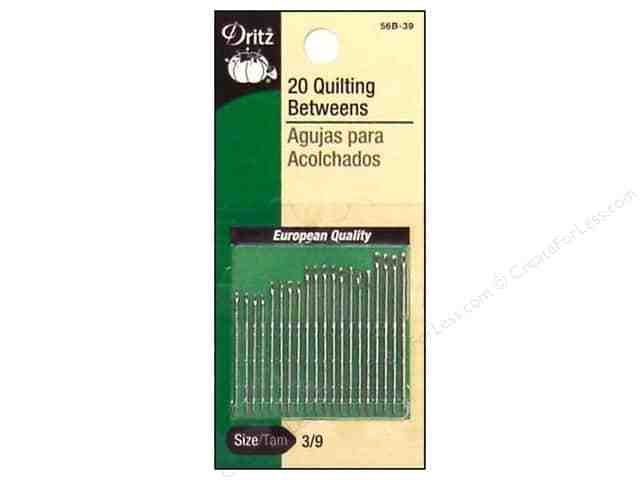 NEW, Quantity of 20 Quilting Betweens 20 Demi-Long, Made by Prym Dritz, Size 3/9
