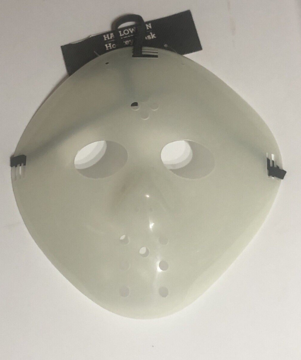 *HALLOWEEN * CLEAR SCARY   HOCKEY MASK * FREDDY JASON FRIDAY THE 13TH *