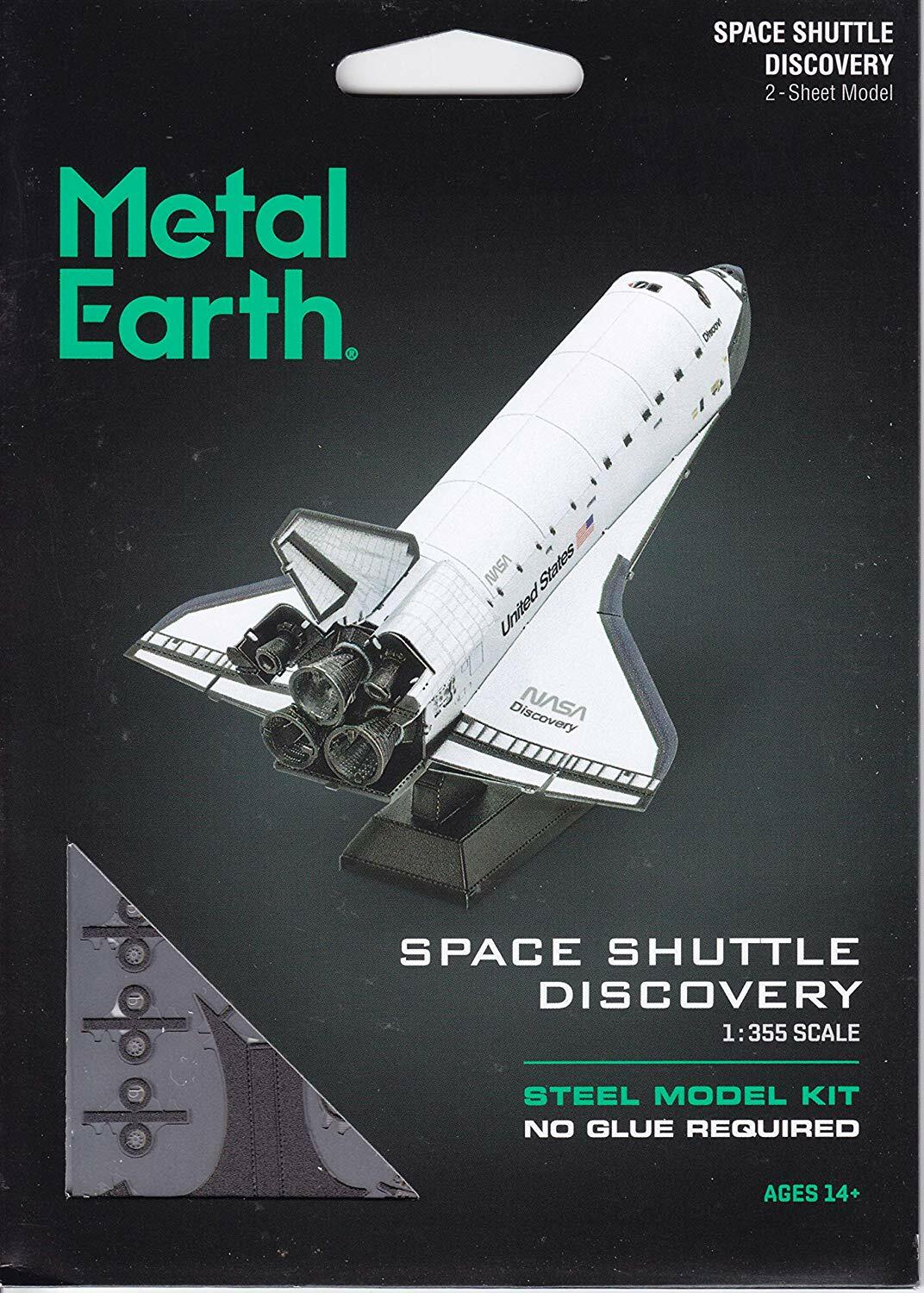 Fascinations Metal Earth SPACE SHUTTLE DISCOVERY (Color Version) 3D Model Kit