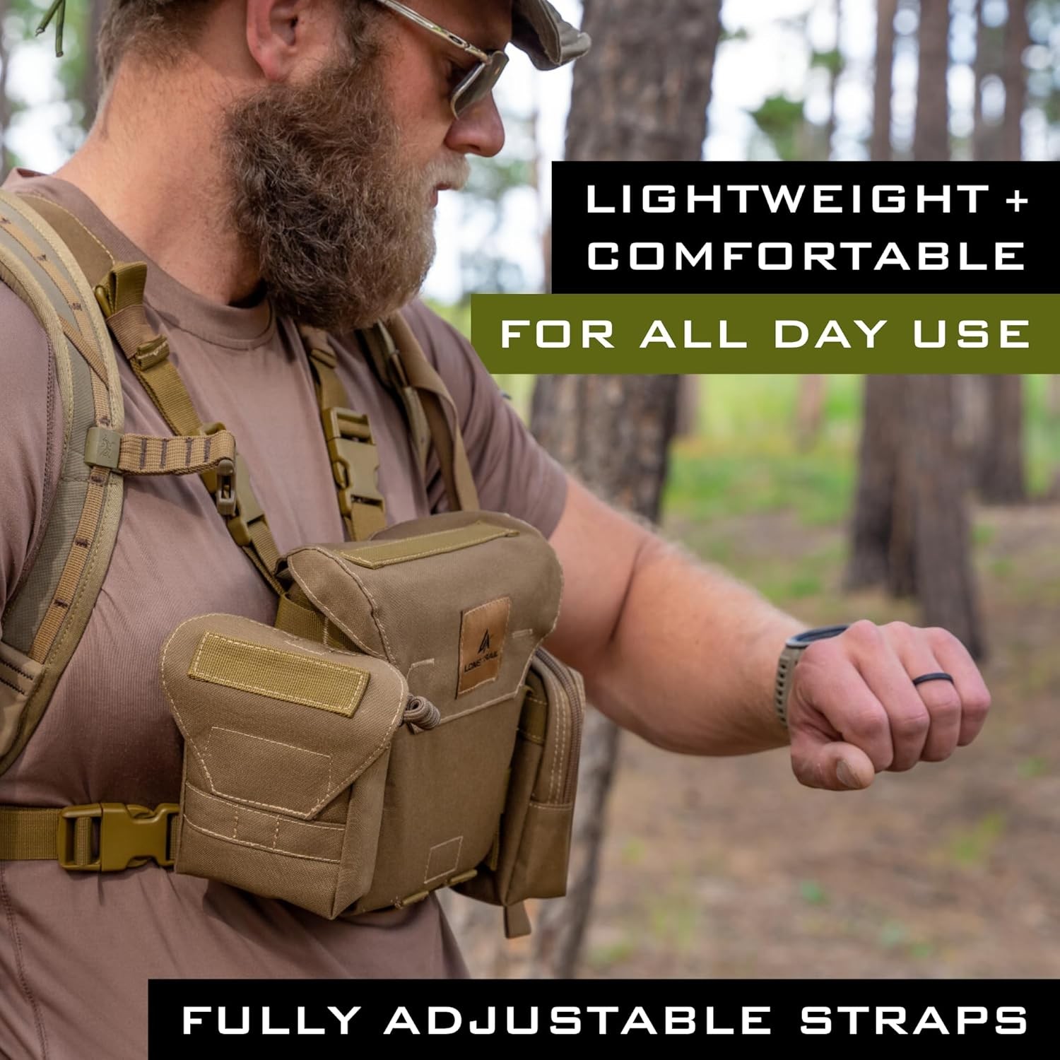 Waterproof Binocular Harness Chest Pack - Lightweight Bino With...