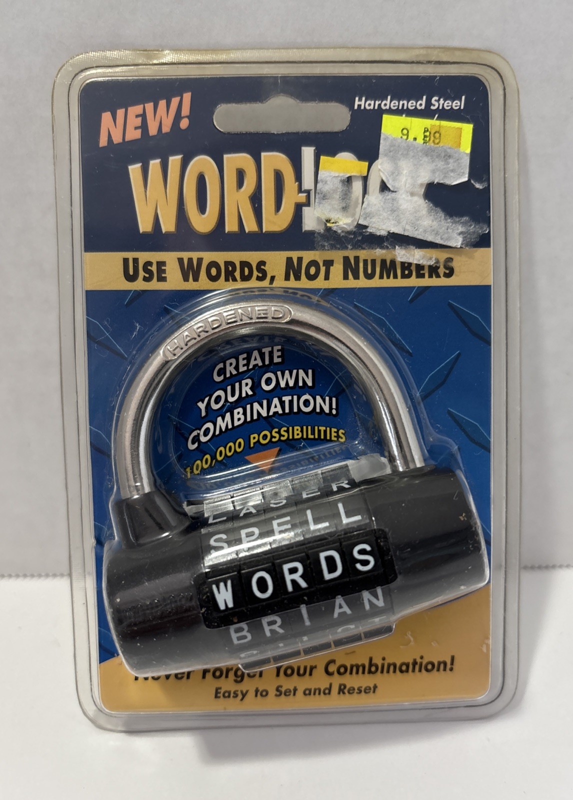 WordLock Padlock Brand New Sealed!