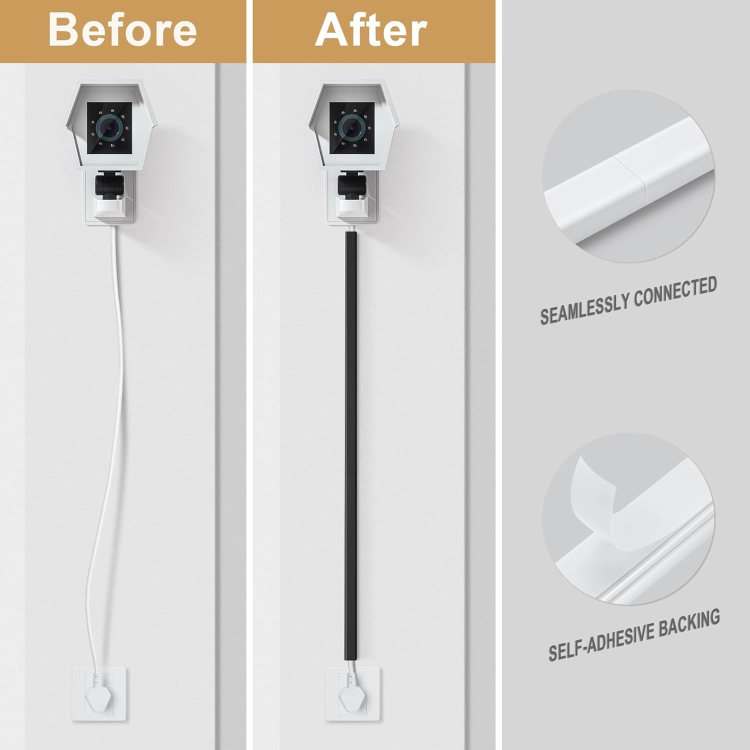 PVC Cord Hider, 102in - Simplify Your Cable Management Effortlessly