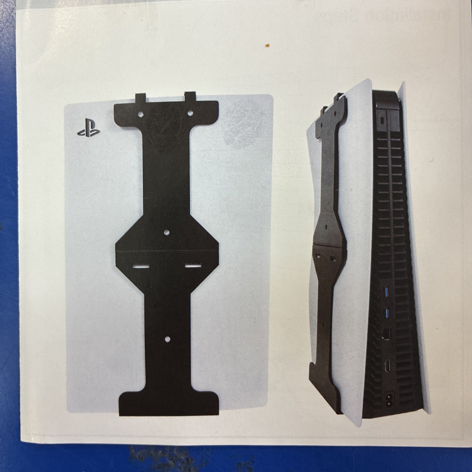 PS5 Mount on Wall Mount Stand for PS5 Original (Disc& Digital) -Not for PS5 SLIM