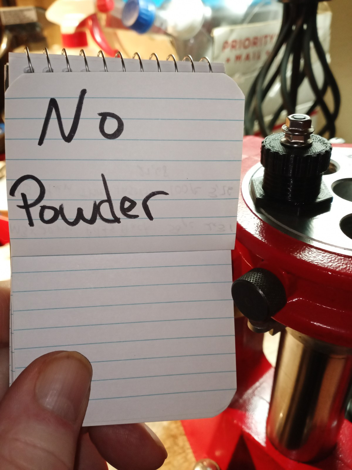 Powder Cop Die 3D printed, powder check die, for progressive reloading press