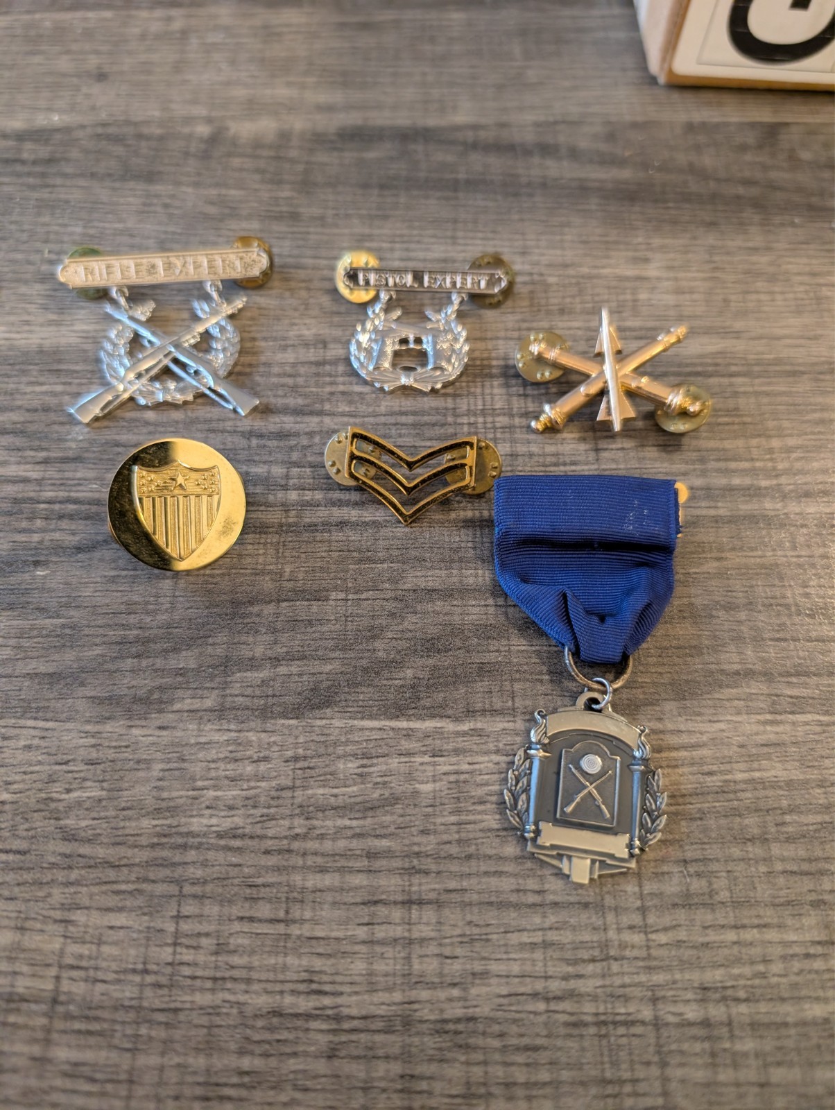 U.S. Army Expert Badge  Silver filled medal + LOT