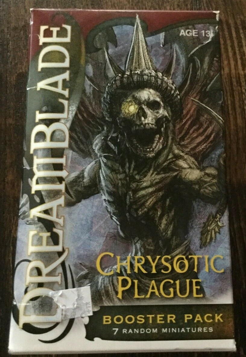 Dreamblade Chrysotic Plague Booster - 7 Random Figures - Skeleton Warrior - NIB