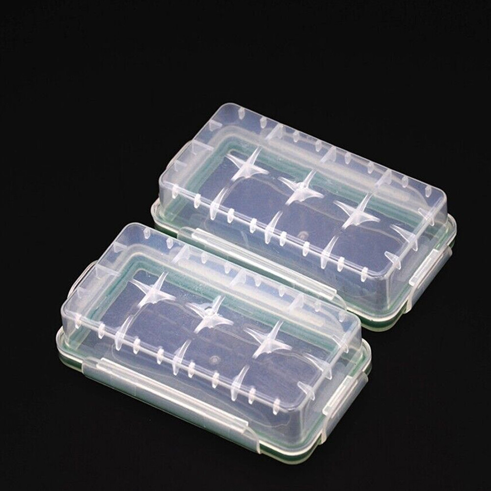 10 PCS Waterproof Battery Storage Case Holder Organizer for 18650/16340 Battery