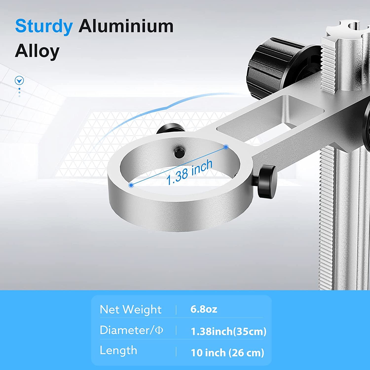 TOMLOV Digital Microscope Stand 26cm Universal Adjustable Holder for DM201 pro