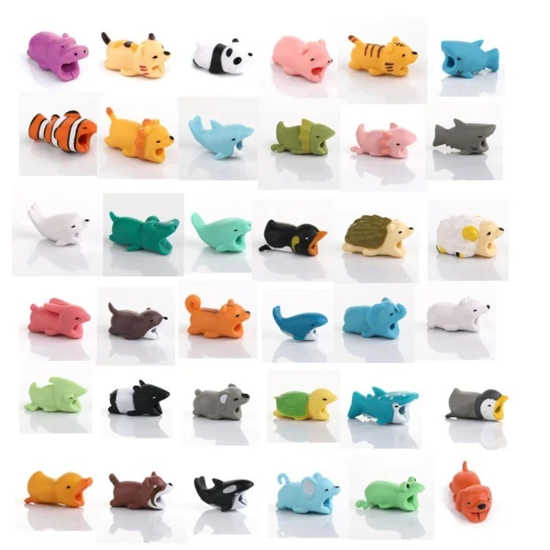 2PCS Charging Cable Organizer Animal Bite Wire Protector Cord Protection Cover